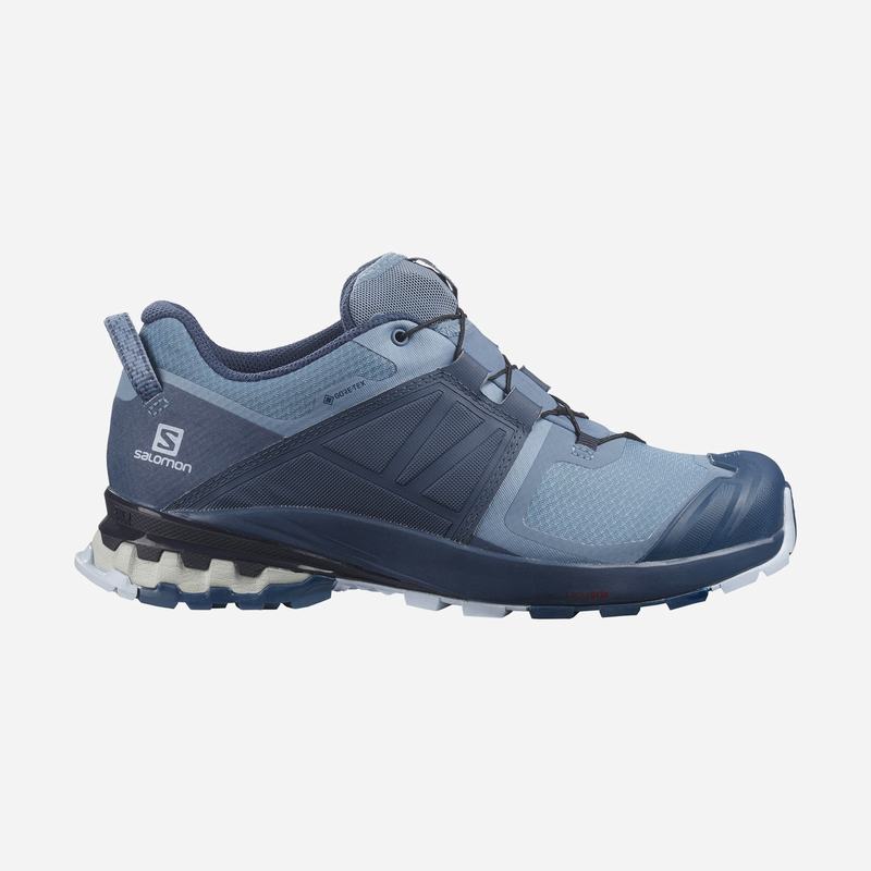Salomon Israel XA WILD GORE-TEX - Womens Trail Running Shoes - Blue (AECB-78694)